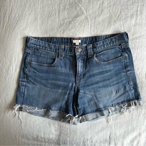 Jcrew Stretch Denim Cutoff Shorts